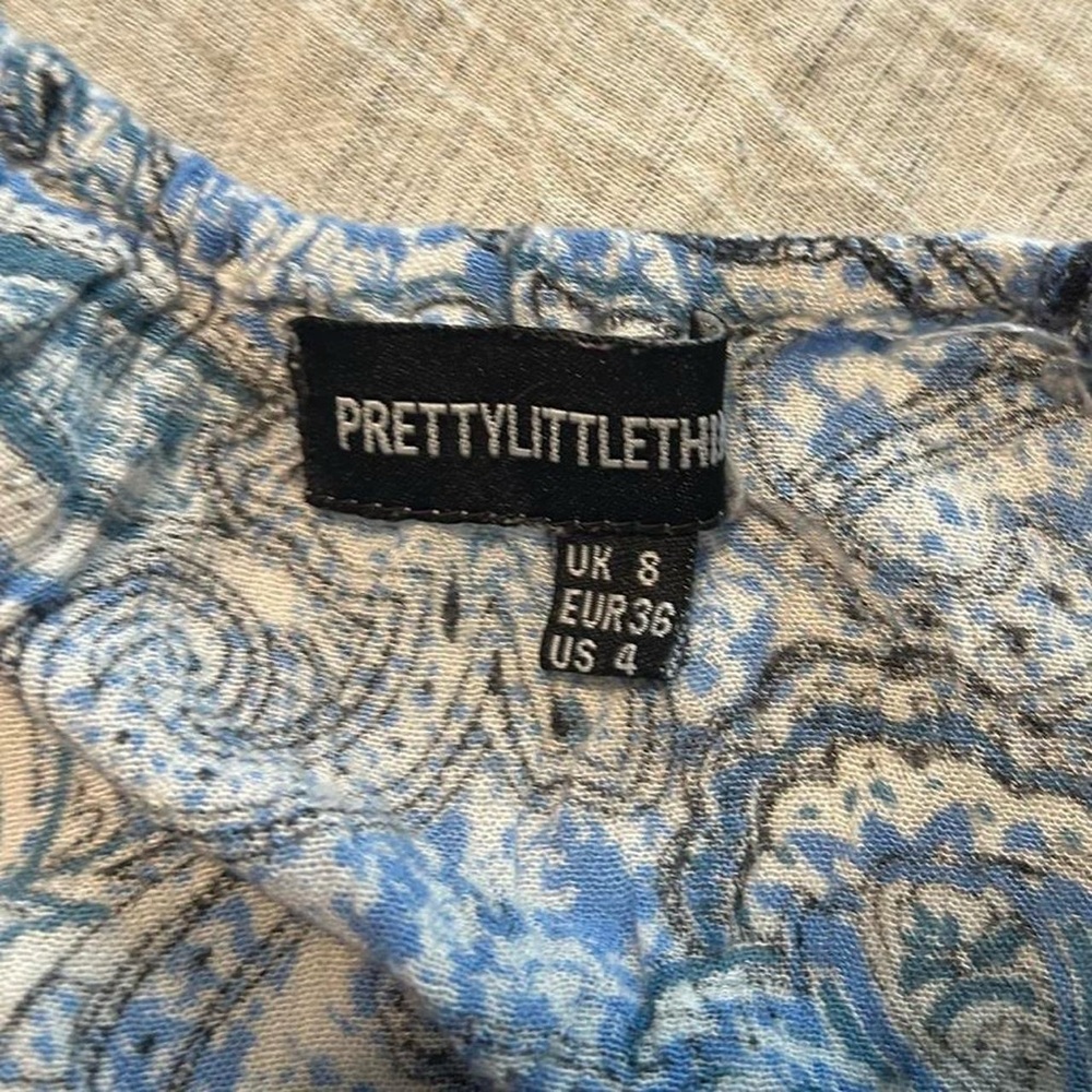 Prettylittlething Multicolor Patchwork Long Sleev… - image 5